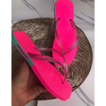 Chinelo feminino Personalizado Tiras de GLITTER lançamento (Promoção imperdível) na Shopee