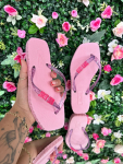 Chinelo Feminino Rasteirinha Bico quadrado SANTA LOLLA na Shopee