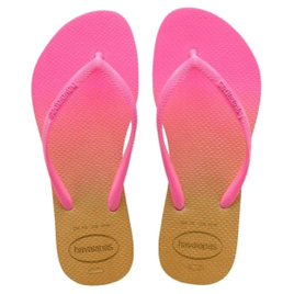Chinelo Havaianas Slim Gradiente Rosa Flux na Extra