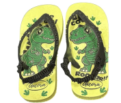 Chinelo Infantil Baby Dinossauro Amarelo Confortável Antiderrapante com Elástico na Amazon