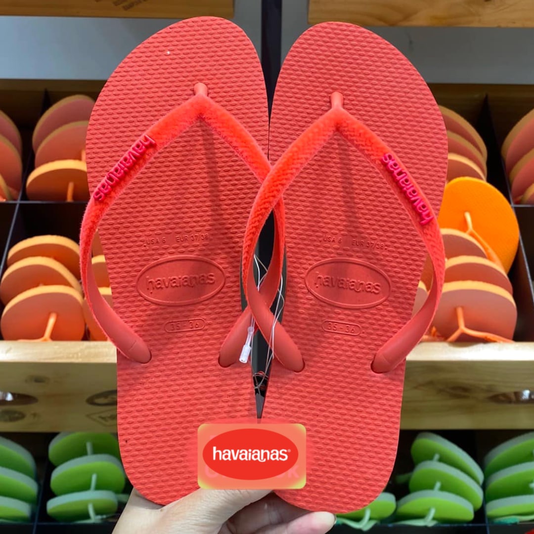 Chinelo SANDALIAS HAVAIANAS SL VELVET NEON FC, Havaianas, feminino na Amazon