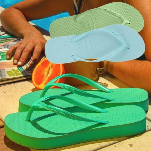 Chinelo SANDALIAS HAVAIANAS SLIM FLATFORM FC, Havaianas, feminino na Amazon