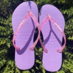 Chinelo Sandalias Havaianas Slim Logo Metallic, Havaianas, meninas na Amazon
