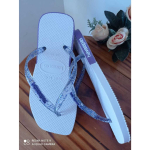 Chinelos Personalizado Tiras de GLITTER lançamento (Promoção imperdível) na Shopee