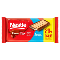 Choco Trio Nestlé Chocolate Biscoito E Recheio Cookies And Cream 90g Ganhe 20% na Drogaria Araujo