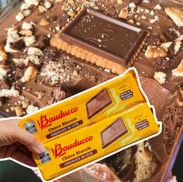 ChocoBiscuit Chocolate ao Leite Bauducco 80g na Amazon