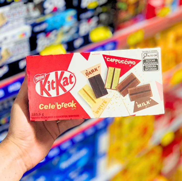 Chocolate Kitkat Celebreak Caixa 185,6g 16 Unidades na Amazon