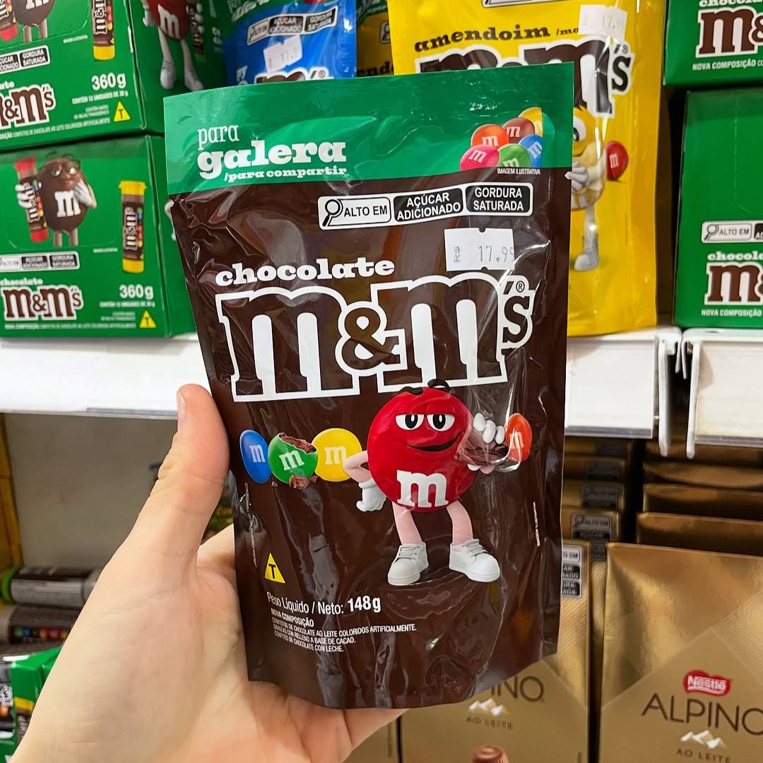 Chocolate M&M’S ao Leite 148g na Amazon