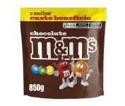 Chocolate M&M’S Ao Leite – 850g na Amazon