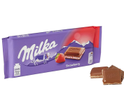 Chocolate Milka Recheado Strawberry Yogurt 100G na Amazon