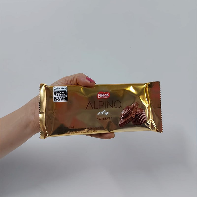 Chocolate Nestlé Alpino 85g na Amazon