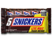 Chocolate Original Snickers – 5 Unidades de 45g na Amazon