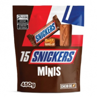 Chocolate Snickers Original Minis 15Un na Amazon