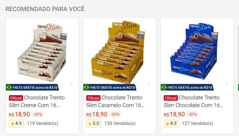 Chocolate Trento em Oferta na Shopee na Shopee