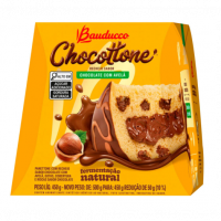 Chocottone Bauducco Recheio Sabor Chocolate Com Avelã 450g na Amazon