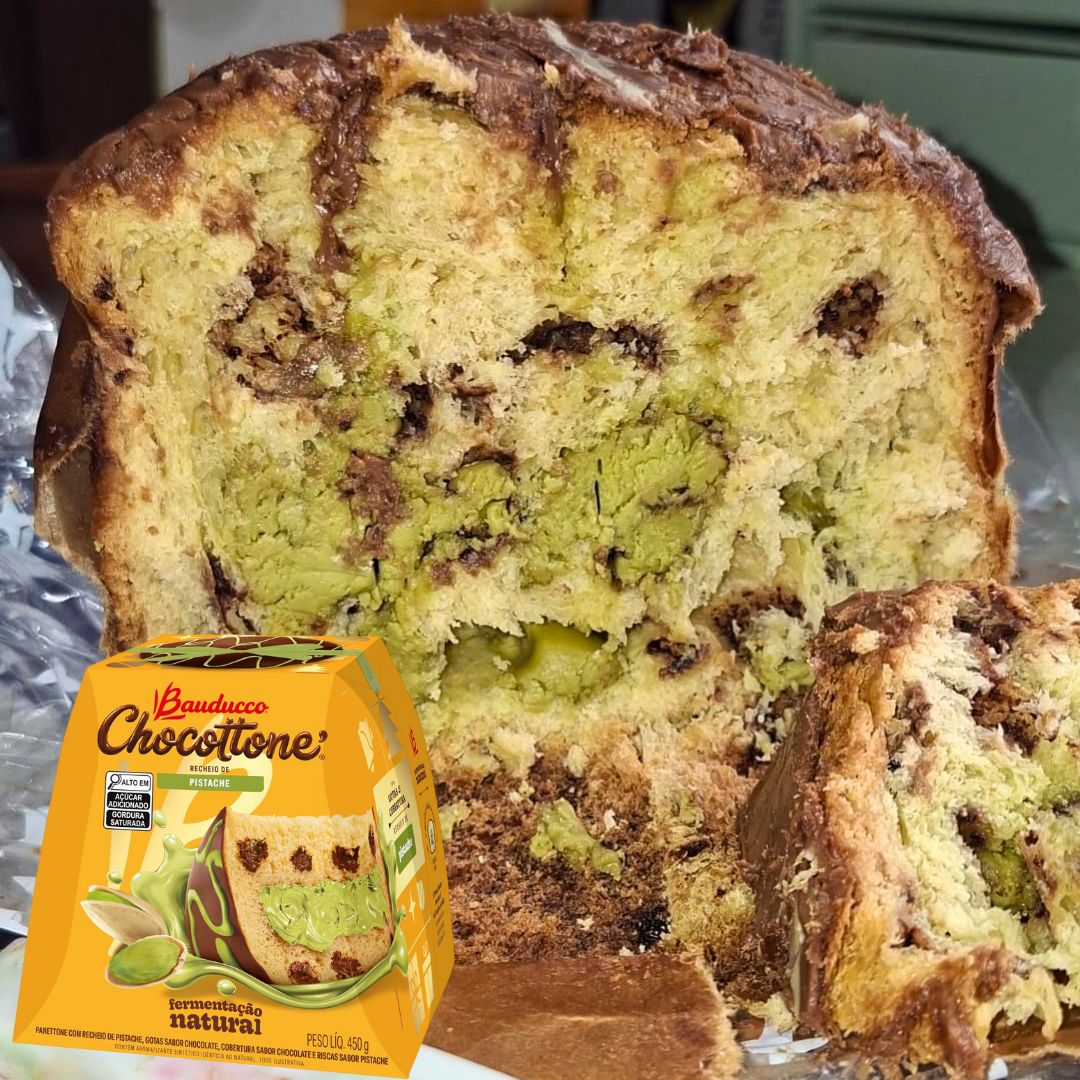 Chocottone Maxi Pistache Bauducco 450g na Amazon