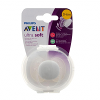 Chupeta Ultra Soft Unitária Branca 0-6M Philips Avent na Amazon