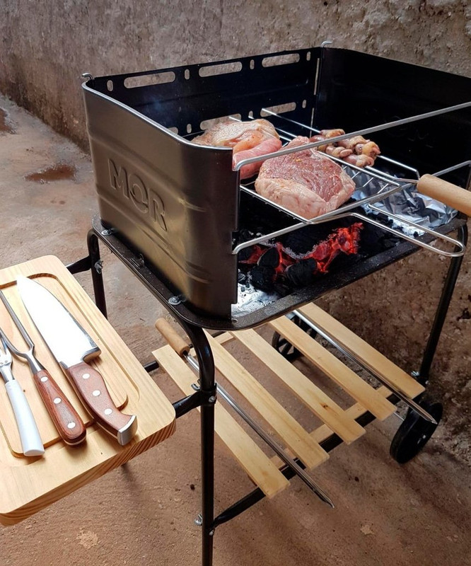 Churrasqueira Califórnia Bacia Esmaltada Mor na Amazon