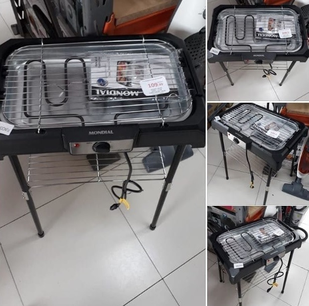 Churrasqueira Elétrica Mondial 1800W – Coletor de Gordura Grand Steak & Grill II na Magazine Luiza