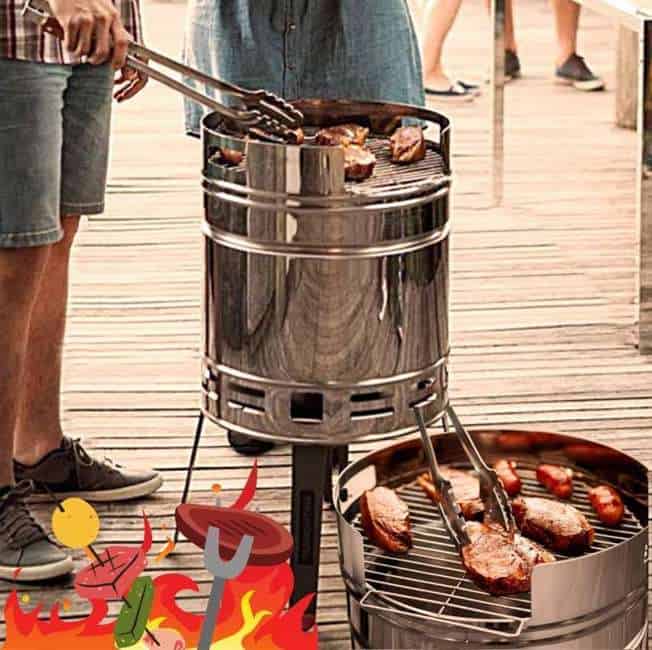 Churrasqueira Inox a Carvao Tramontina, CHURRASCO na Amazon