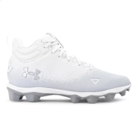 Chuteira Futebol Americano Under Armour Spotlight Fra Rm Masculino - Cinza+Branco na Netshoes