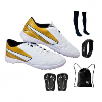 Chuteira Society Impactor Adulto Uzze + Meião Relógio Mochila Caneleira na Shopee