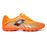 Chuteira Society Lotto Solista Razzo Unissex - Laranja+Preto na Netshoes