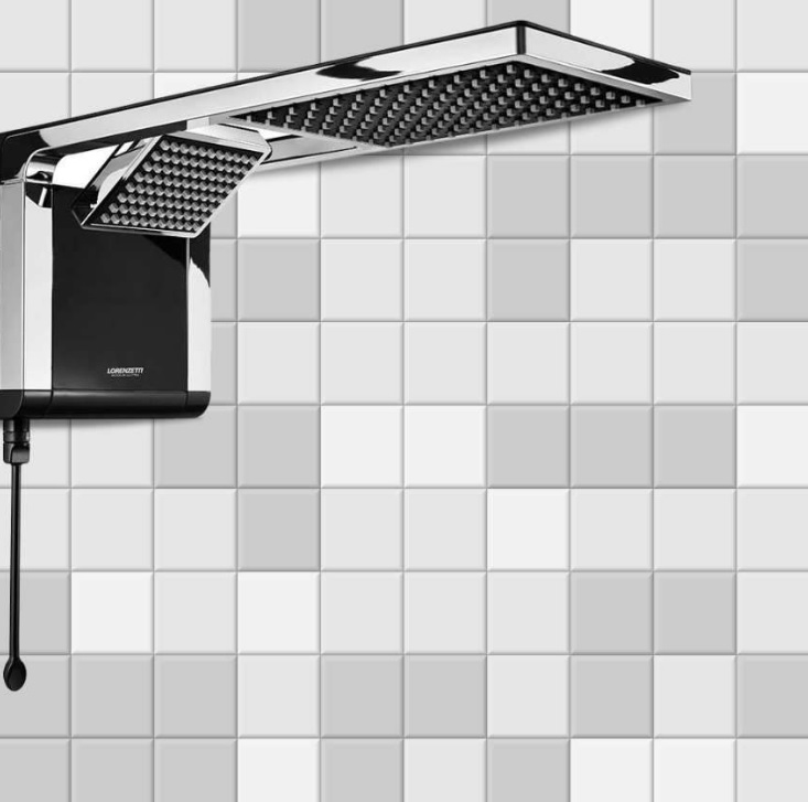 Chuveiro Acqua Duo 127V 5500W, Lorenzetti, 7510106, Preto/Cromado, Pequeno na Amazon