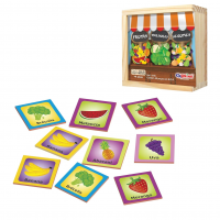 Ciabrink Memória Frutas Legumes E Hortaliças 40 Peças Em Madeira na Amazon