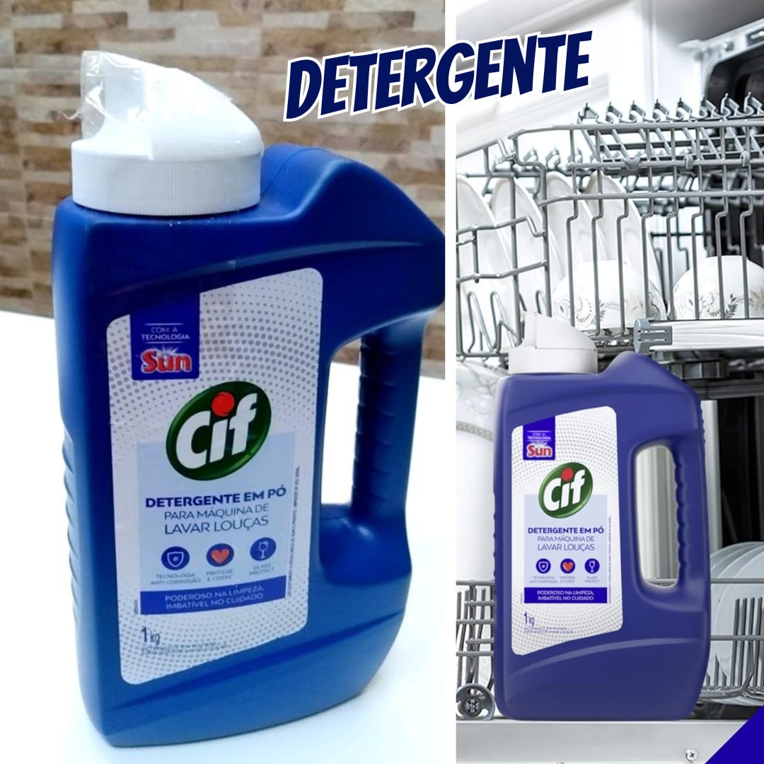 Cif Detergente Em Pó Para Máquina De Lavar Louças 1Kg na Amazon