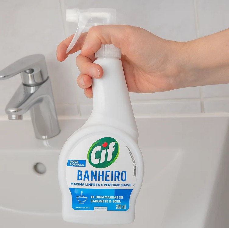Cif Limpador Banheiro Sem Cloro 500Ml Gatilho na Amazon