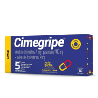 Cimegripe 400mg + 4mg + 4mg 10 Cápsulas na Drogaria Pacheco