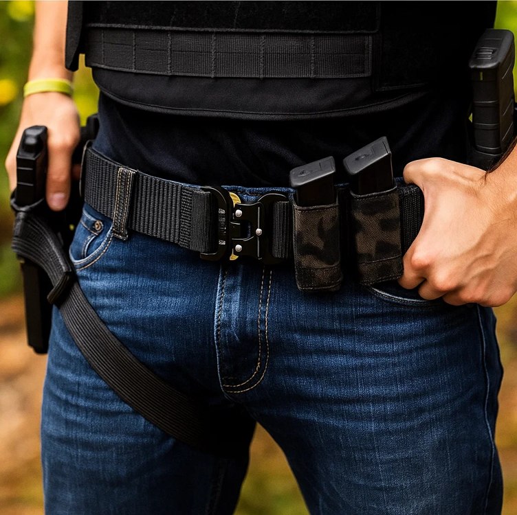 Cinto Tático Militar Com Fivela de Engate Rápido Tipo Fastem (PRETO) na Amazon
