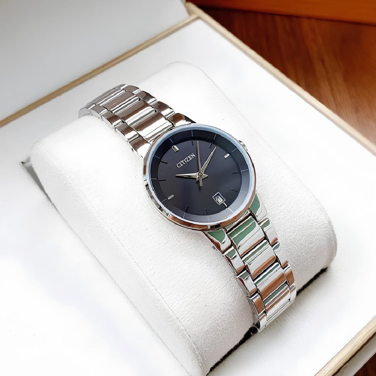 Citizen Relógio masculino analógico com mostrador preto – BI5010-59E, Prateado, Moderno na Amazon