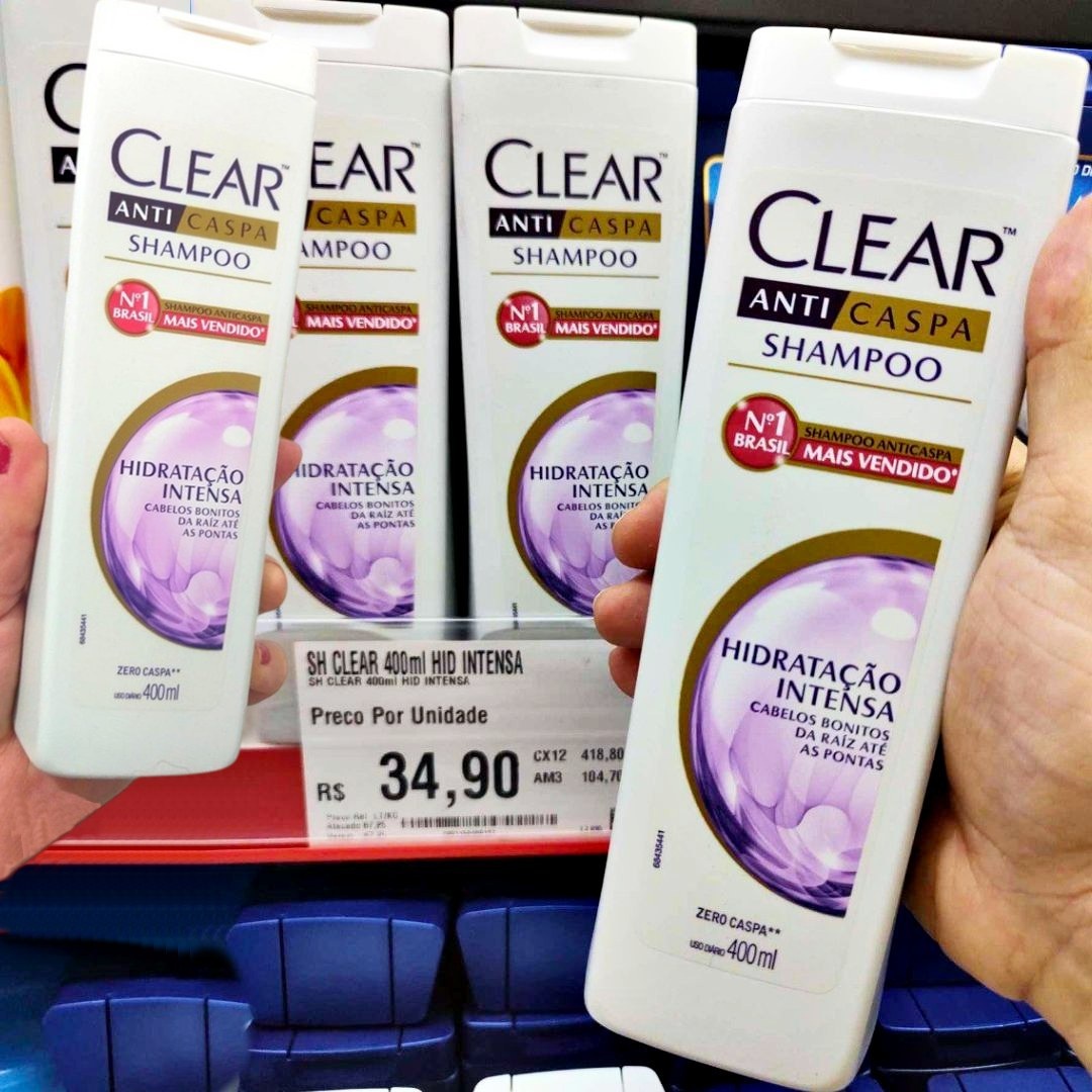 Clear Anticaspahidratação Intensa Shampoo 400 Ml na Amazon