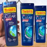 Clear Men Ice Cool Menthol Shampoo Anticaspa, 400ml na Amazon