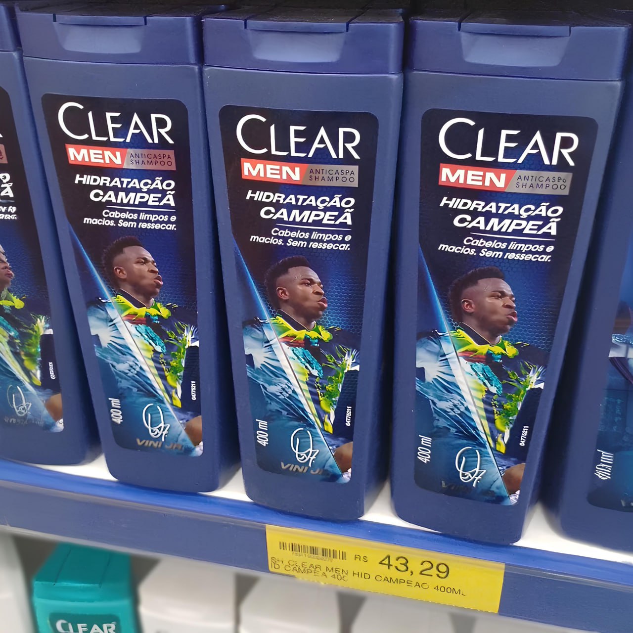 Clear Men Shampoo Anticaspa Vini Jr. Hidratação Campeã 400ml na Amazon