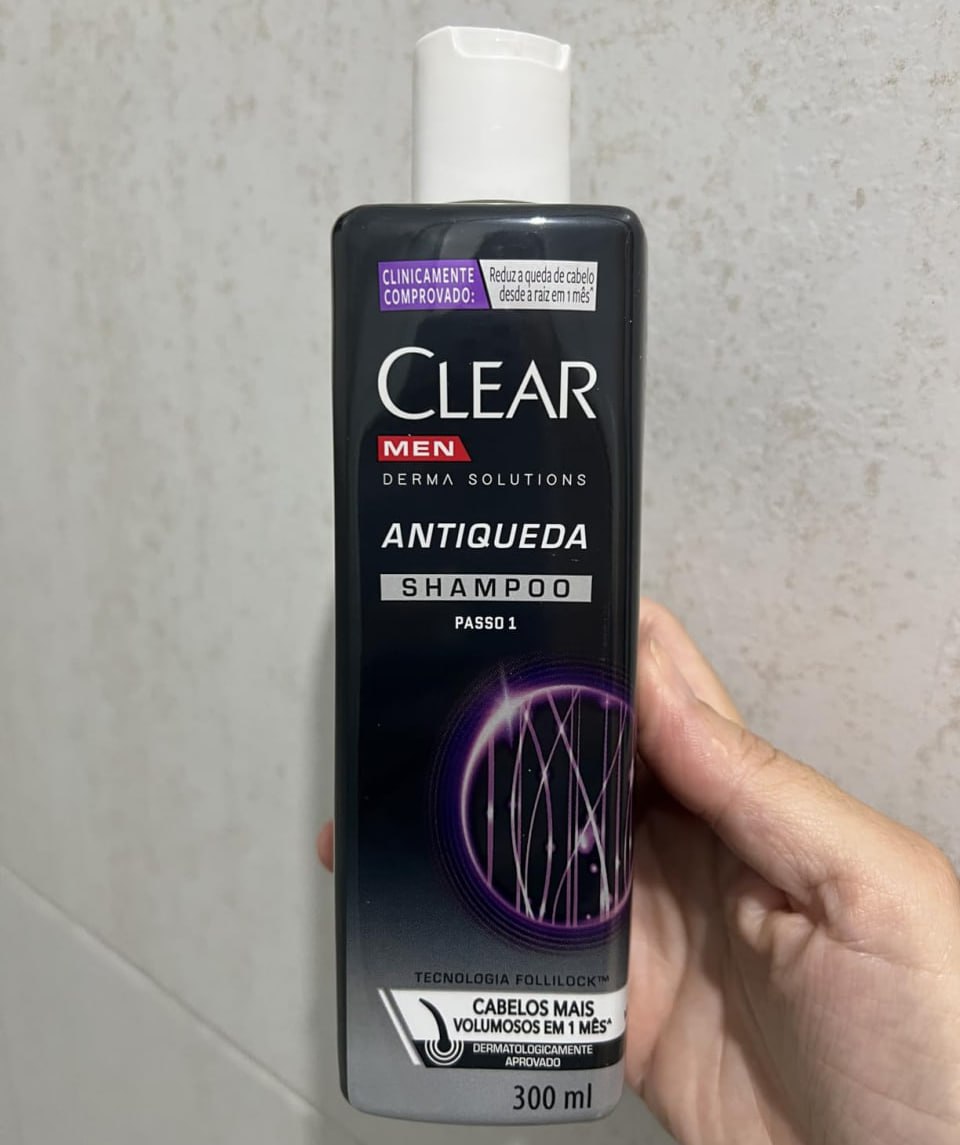 Clear Shampoo Antiqueda Men Derma Solutions 300Ml na Amazon