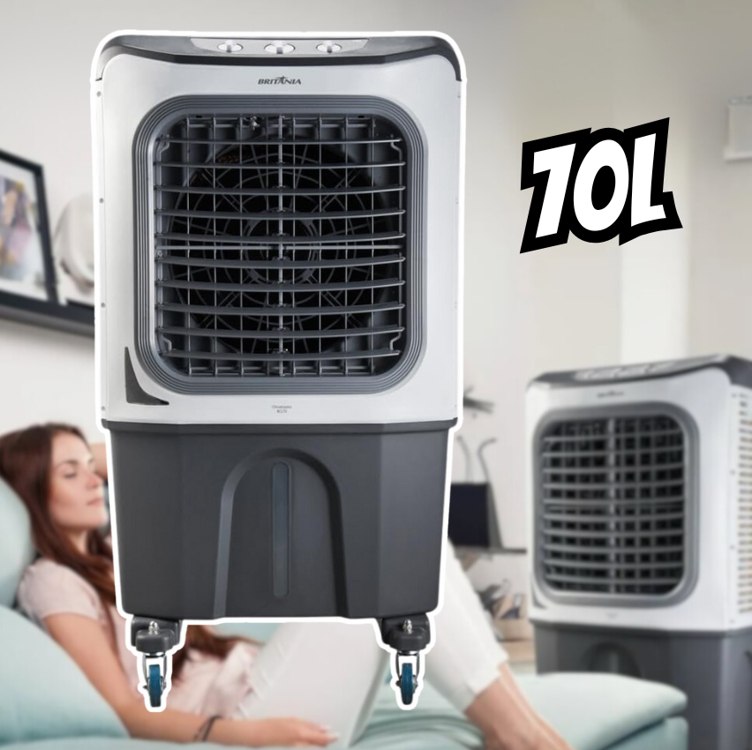 Climatizador de Ar 4 em 1 Britânia BCL70 70 Litros Branco na Amazon