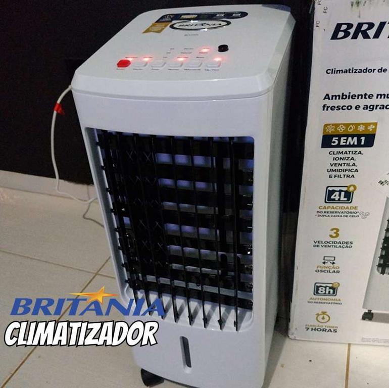 Climatizador de Ar Britânia BCL05FI, 3.2L, Com Ionizador, 127V, Branco – 66251014 na KaBuM!