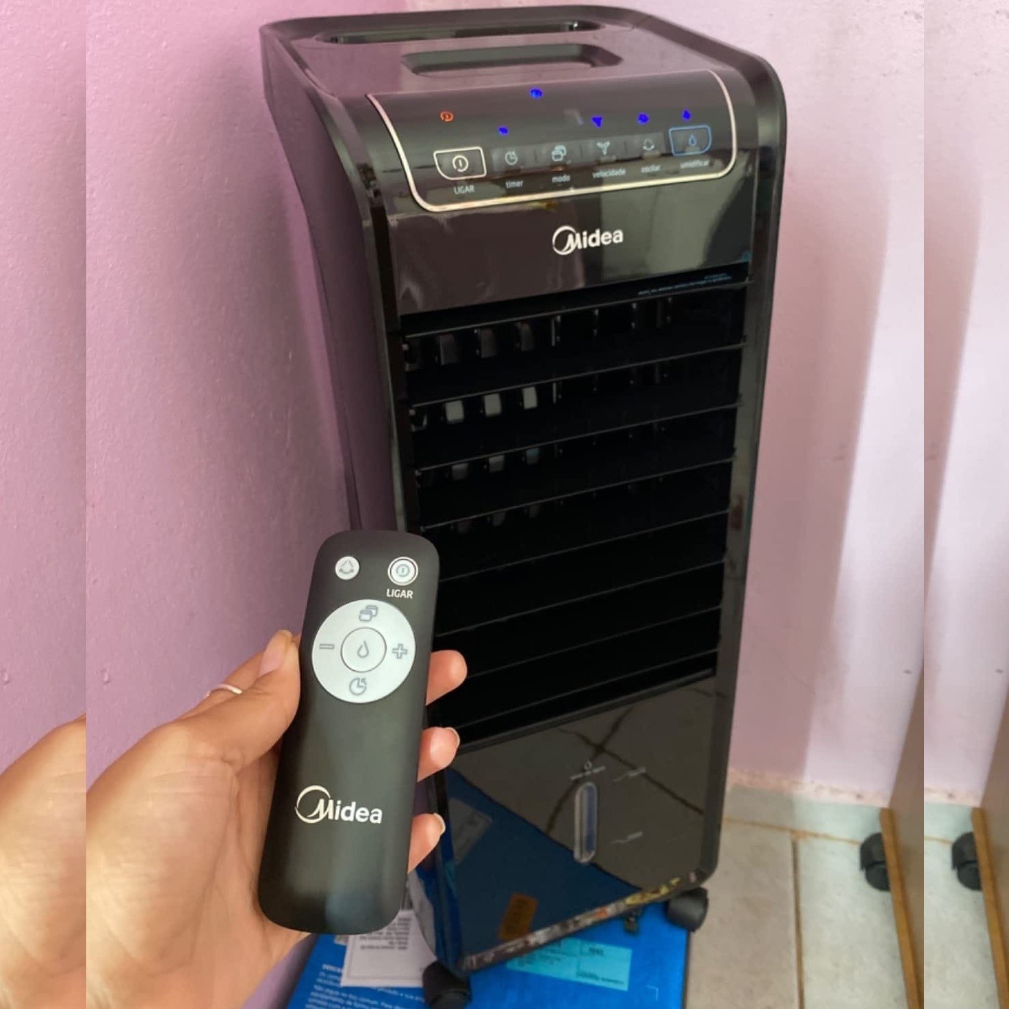 Climatizador de Ar Frio, 60W, 4,5L, Midea Preto 220V, AKAP2 na Amazon