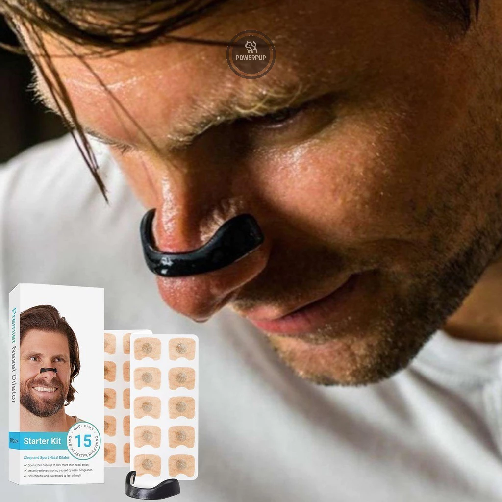 Clipe Nasal Expansor Respiratório C/15 Pares de Adesivos Nasais Magnéticos p/ Melhorar a Respiração na Shopee