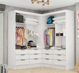 Closet Casal Duplo Sevilha Premium com 12 Gavetas Carioca Móveis na Magazine Luiza
