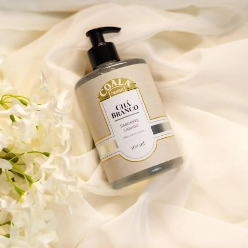 Coala Sabonete Liquido Maos e Corpo Limpa Hidrata Perfuma 500ml Cha Branco na Amazon