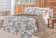 Coberdrom Edredom Dupla Face Estampado Cobertor Manta Felpuda Cama Casal Queen Avelã na Amazon