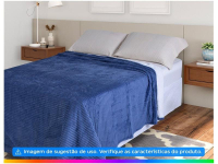 Cobertor Casal Jolitex Poliéster Dyuri Azul na Magazine Luiza