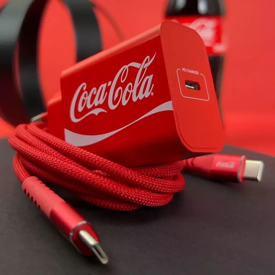 Coca-Cola Kit Carregador com cabo – saída USB-C para USB-C – PD 20W na Amazon