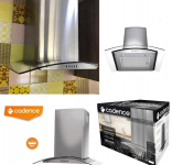 Coifa de Parede Cadence Gourmet, Vidro Curvo, 60 cm, 220W, Inox, 110V, CFA360 na Amazon