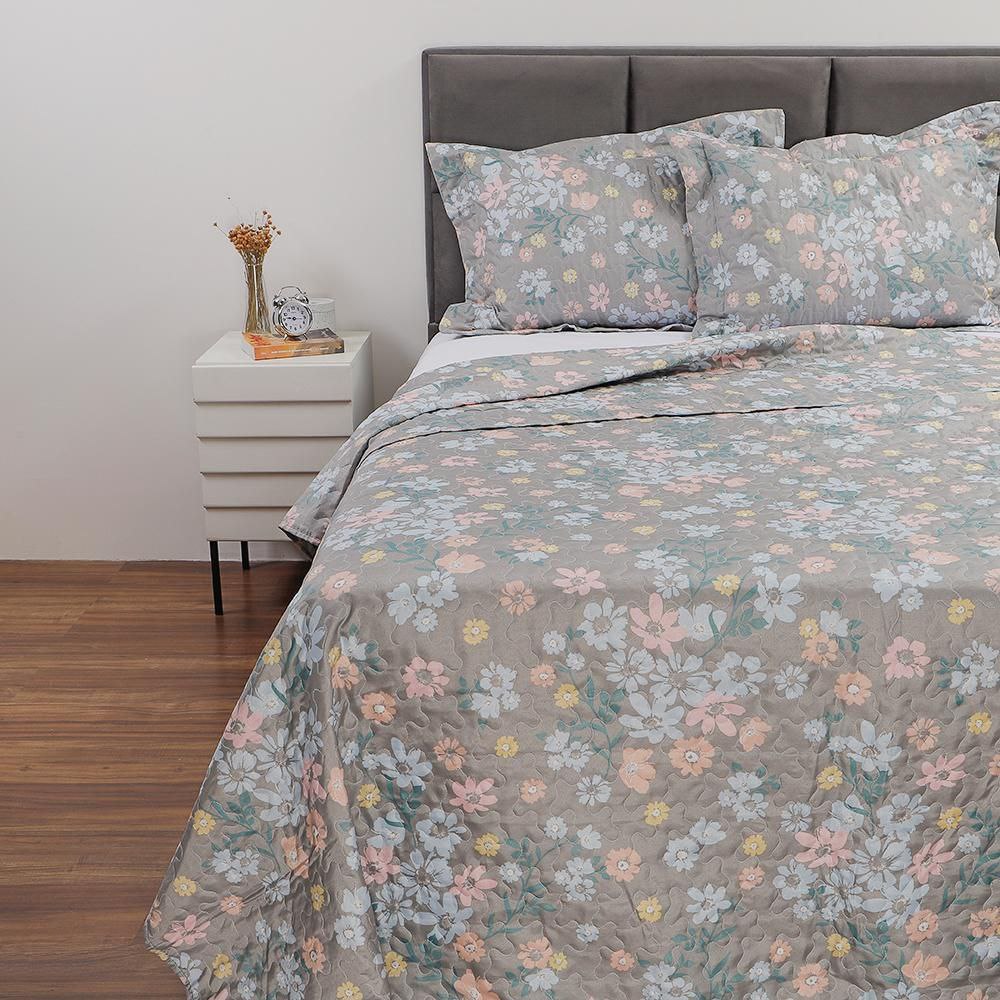 Colcha Cobre Leito Queen Córdoba com 2 Porta Travesseiros – Home Basics na Americanas