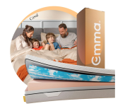 Colchão Casal Emma Duo Comfort – 10 anos de garantia, conforto de dupla face e suporte ideal para o seu corpo – 138x188cm na Amazon